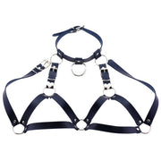 Harnais en cuir femme type bralette - Margot Chevillère Bijoux