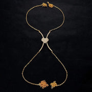 Bralette bijou de corps en chaine avec coeur strass - Lizzie Chevillère Bijoux