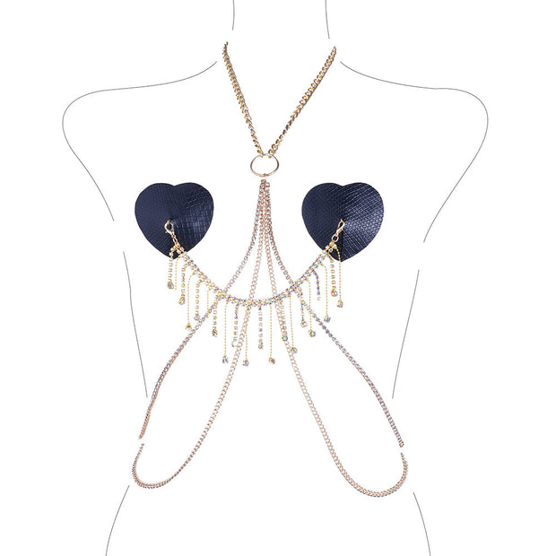Chaines de corps avec cache téton ultra sexy - Meg Chevillère Bijoux