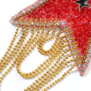Cache téton en strass auto-adhésif et réutilisable en forme d'étoiles - Paula Bijoux de Corps