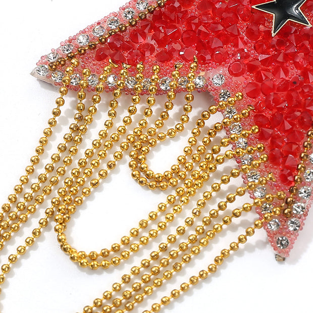 Cache téton en strass auto-adhésif et réutilisable en forme d'étoiles - Paula Bijoux de Corps