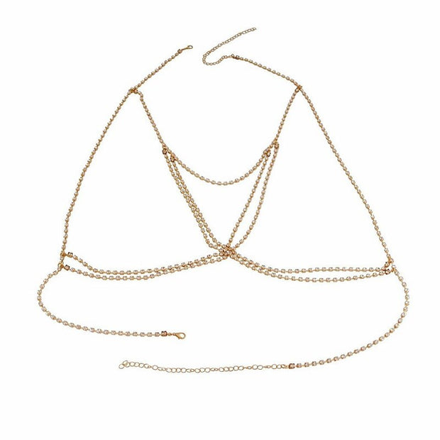 Bralette en Strass et Cristal - Lina Bijoux de Corps