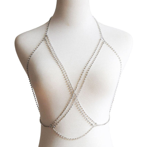 Bralette en Strass et Cristal - Lina Bijoux de Corps