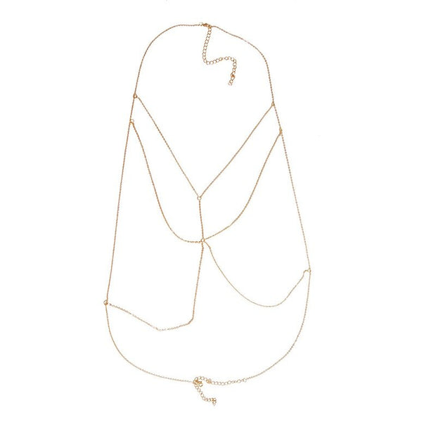 Bralette Chaine Or ou Argent - Ellie Bijoux de Corps