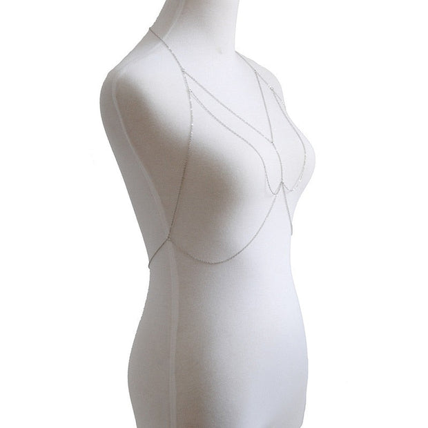 Bralette Chaine Or ou Argent - Ellie Bijoux de Corps