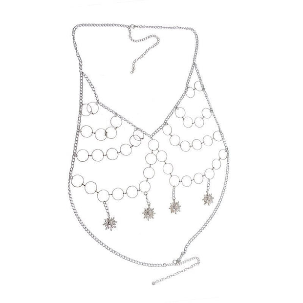 Bralette bijoux Bohème en Chaines et Breloques - Frida Bijoux de Corps