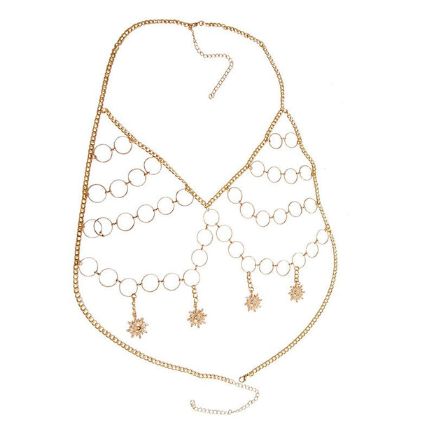 Bralette bijoux Bohème en Chaines et Breloques - Frida Bijoux de Corps