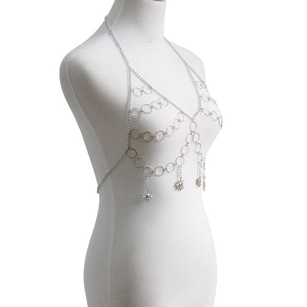 Bralette bijoux Bohème en Chaines et Breloques - Frida Bijoux de Corps