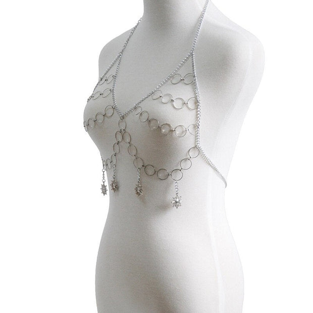 Bralette bijoux Bohème en Chaines et Breloques - Frida Bijoux de Corps