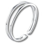 Bague De Doigt De Pied Argent Sterling 925