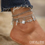 Bijoux De Pieds Fantaisie - Ensemble 4 Chaînes Argent