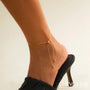 Bracelet De Cheville Chic - Ficelle Or