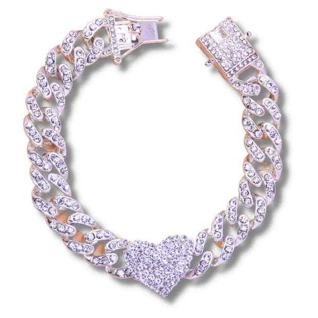      bracelet-de-cheville-diamants-argent-coeur