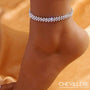 Bracelet De Cheville Diamants Brillants Argent
