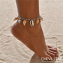 Bracelet De Cheville En Coquillage - Argent