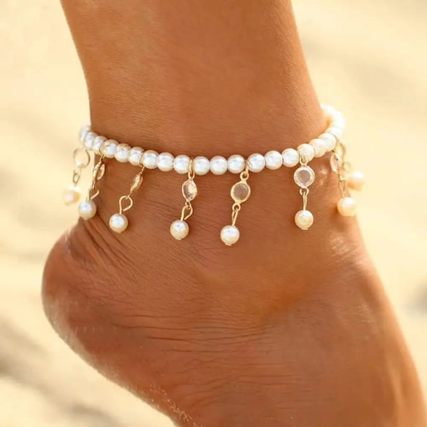 bracelet-de-cheville-femme-or-et-perles