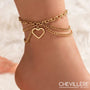 Bracelet De Cheville Luxe - Coeur