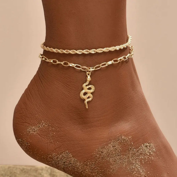 bracelet-de-cheville-or-boheme-serpent