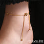Bracelet De Cheville Or - Ficelle