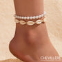 Bracelet De Cheville Perles Et Coquillages 2 Pièces
