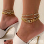 Bracelets De Chevilles - Chaîne Diamants Or
