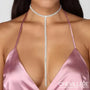 Collier Sexy Strass - Argent ou Or