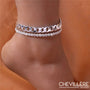 Ensemble De Chevillères Argentées En Strass