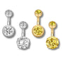Piercing Capuchon Bijoux Or & Argent 4 Pièces