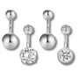 Piercing Capuchon Clito Argent 4 Pièces
