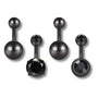Piercing Capuchon Clito Noir 4 Pièces