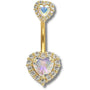 Piercing Clitoris À Capuchon Or Et Rose