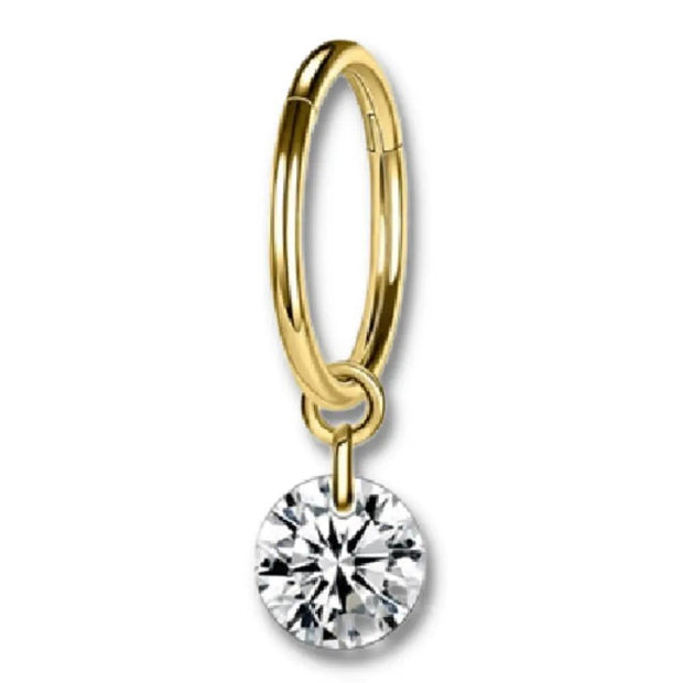 Piercing Clitoris Diamant Pendant Or - Chevillère Bijoux
