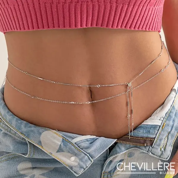 Chaine Taille Femme - Argent - Chevillère Bijoux