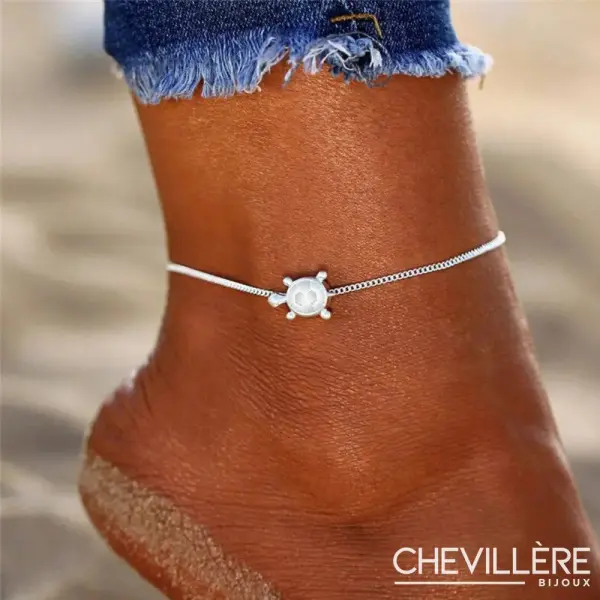 Bracelet De Cheville Fantaisie - Tortue - Chevillère Bijoux