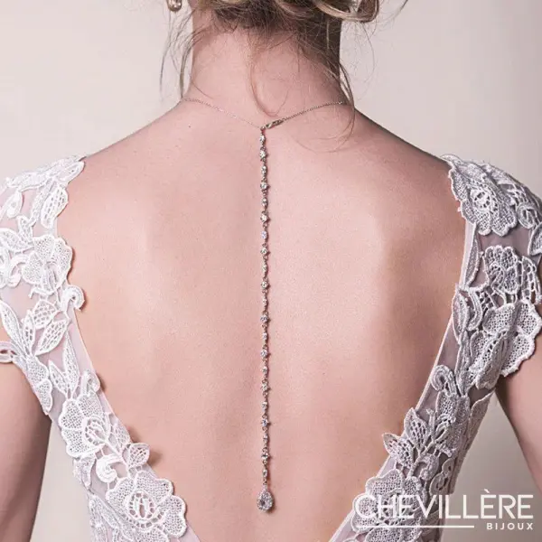 Collier de Dos Goutte Chevillère Bijoux