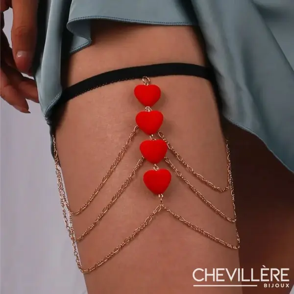Chaîne De Cuisse Érotique Et Sexy - Chevillère Bijoux
