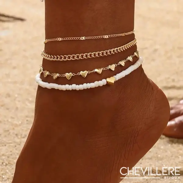 Chainettes Pour Cheville Style Bohème - Chevillère Bijoux