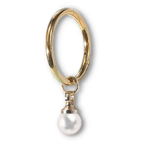 Piercing Clitoris Perle Pendante Or - Chevillère Bijoux