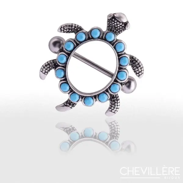 Ensemble de Piercings Téton Écaille de Tortue (Lot de - Chevillère Bijoux