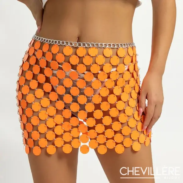 Mini Jupe Sexy Orange - Chevillère Bijoux
