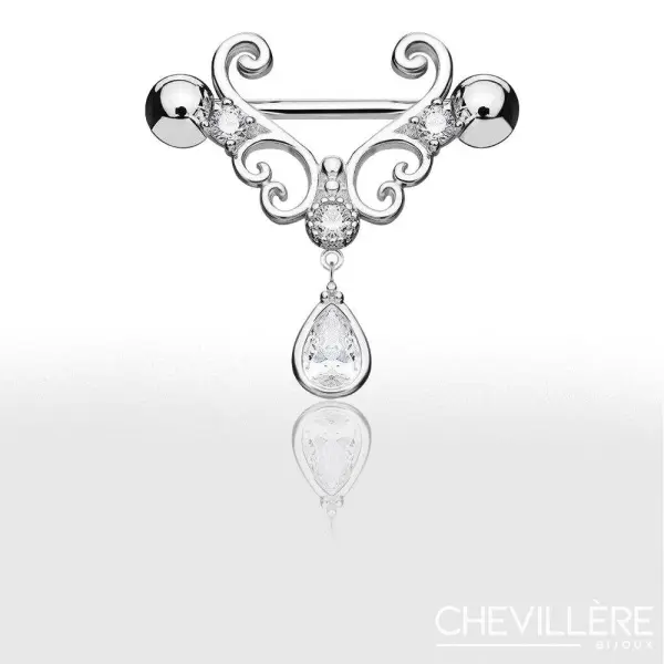 Piercing Téton Femme avec Diamant - Chevillère Bijoux