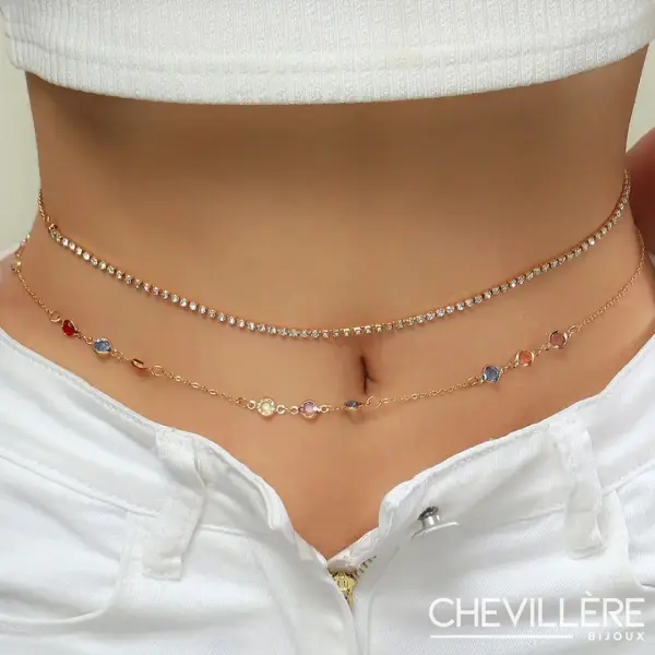Chaine Taille Femme - Glamour - Chevillère Bijoux