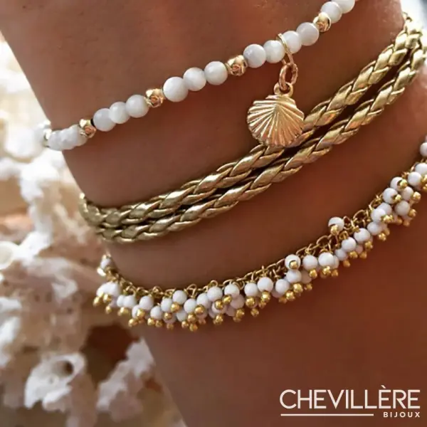 Chaîne De Cheville Style Grecque - Chevillère Bijoux
