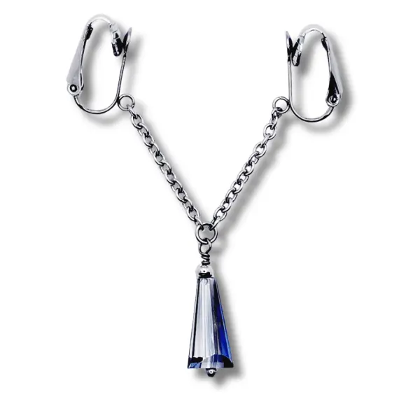 Bijou De Clitoris À Clip - Bleu - Chevillère Bijoux