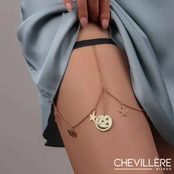 Bijou De Jambe - Chaîne Fantaisie Or - Chevillère Bijoux