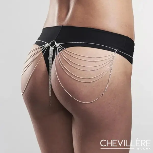 Chaîne De Taille Et Fesses Argent - Chevillère Bijoux