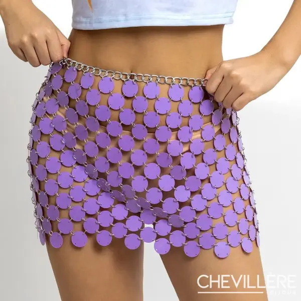 Mini Jupe Sexy Violette - Chevillère Bijoux