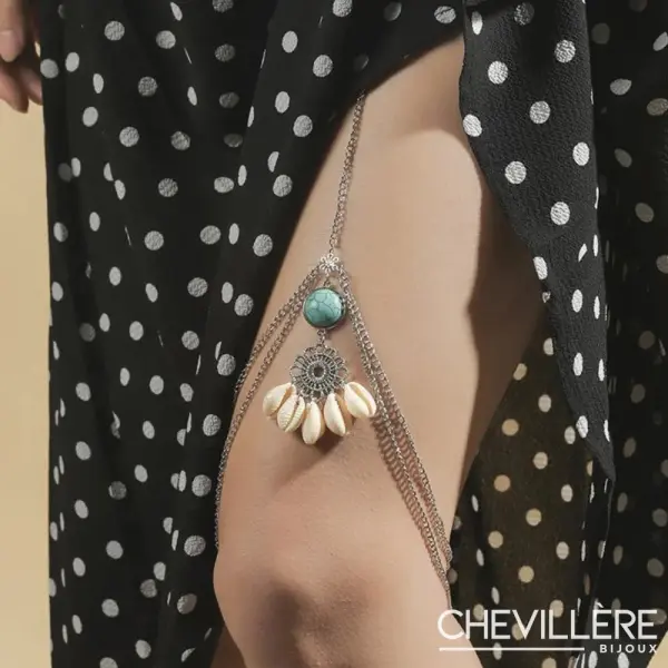 Bracelet De Cuisse Bohème Coquillages - Chevillère Bijoux