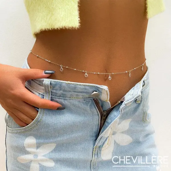 Chaine Pour La Taille Chic - Perles - Chevillère Bijoux
