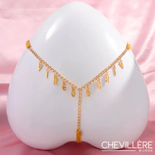 String Personnalisé Orange - Chevillère Bijoux